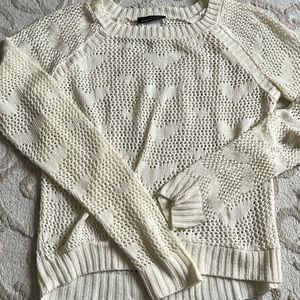 Heart knitted sweater